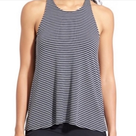Athleta Tops - Athleta Crossroads Swing Racerback Tank Stripe XL